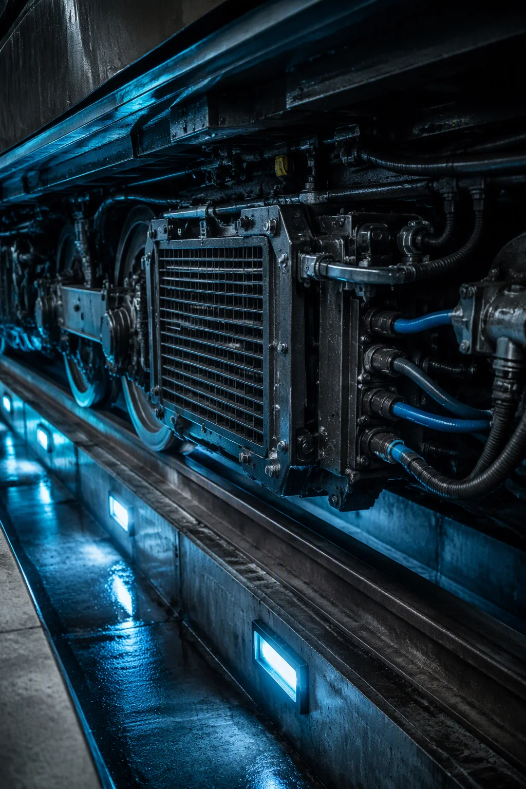 Underfloor supercapacitor energy bank with series LIC cells and active balancing board on a rail vehicle
